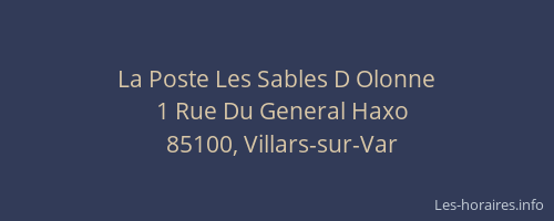 La Poste Les Sables D Olonne