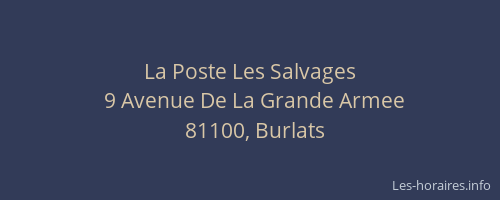 La Poste Les Salvages