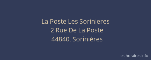 La Poste Les Sorinieres