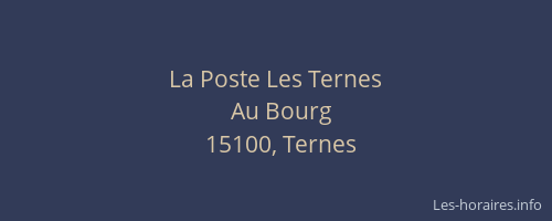 La Poste Les Ternes