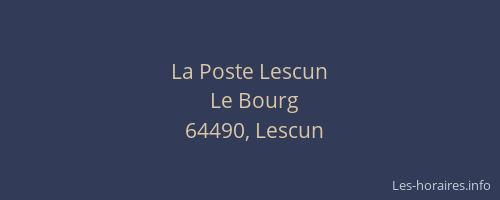 La Poste Lescun