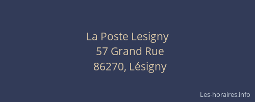 La Poste Lesigny