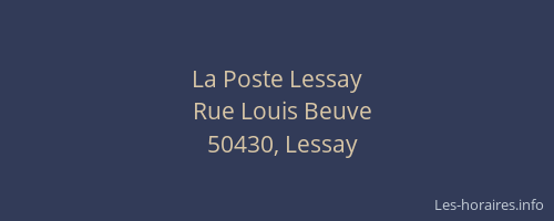 La Poste Lessay
