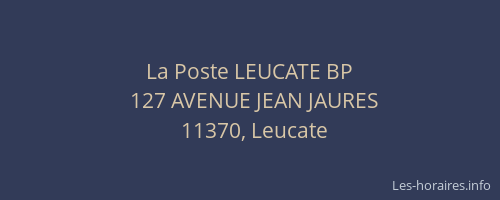 La Poste LEUCATE BP