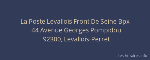 La Poste Levallois Front De Seine Bpx