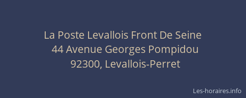 La Poste Levallois Front De Seine
