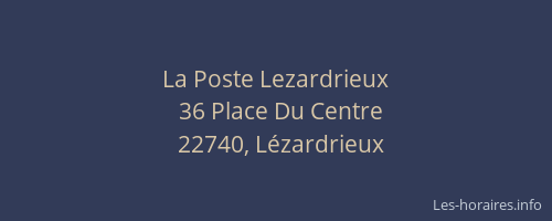 La Poste Lezardrieux