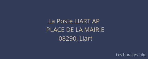 La Poste LIART AP