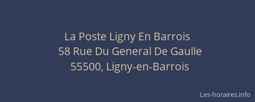 La Poste Ligny En Barrois