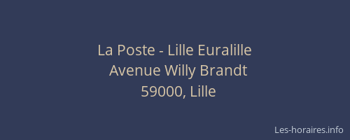 La Poste - Lille Euralille