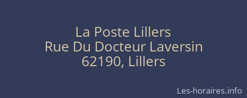 La Poste Lillers
