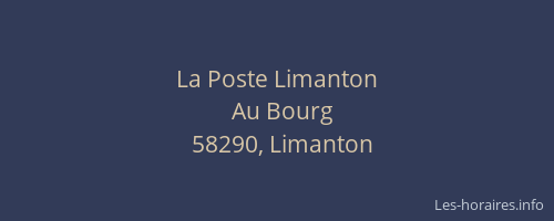 La Poste Limanton