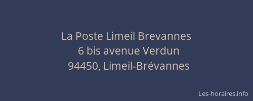La Poste Limeil Brevannes