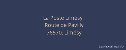 La Poste Limésy