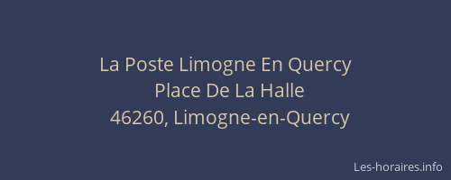 La Poste Limogne En Quercy