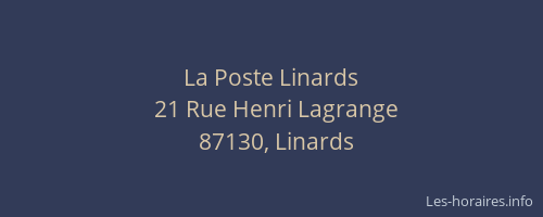 La Poste Linards
