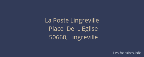 La Poste Lingreville
