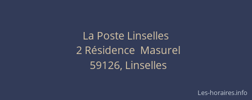 La Poste Linselles
