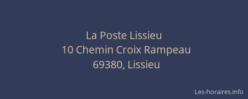 La Poste Lissieu