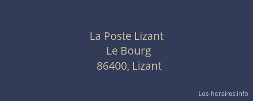 La Poste Lizant