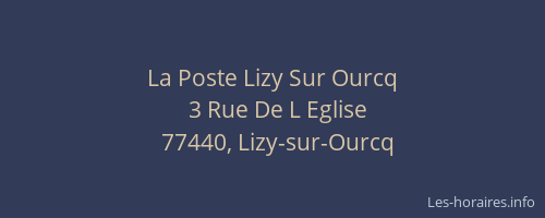 La Poste Lizy Sur Ourcq