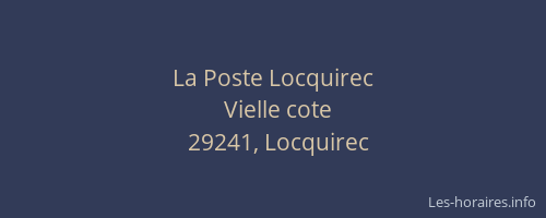 La Poste Locquirec