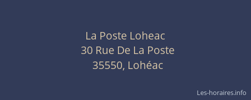 La Poste Loheac