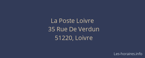 La Poste Loivre