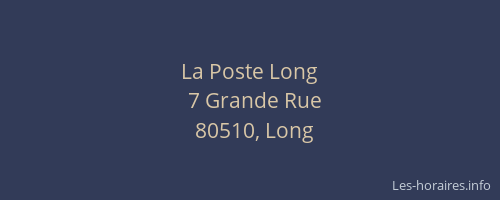La Poste Long