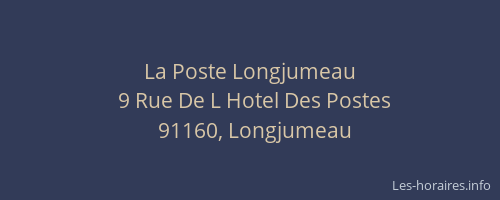 La Poste Longjumeau