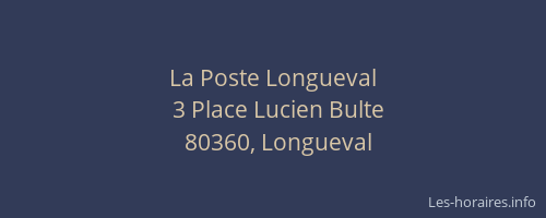 La Poste Longueval