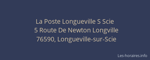 La Poste Longueville S Scie