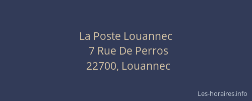 La Poste Louannec