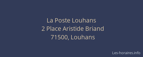 La Poste Louhans