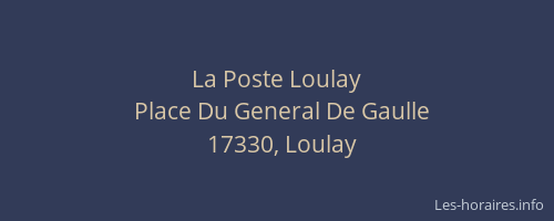 La Poste Loulay