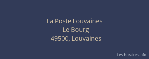 La Poste Louvaines