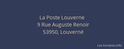 La Poste Louverne