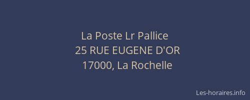 La Poste Lr Pallice
