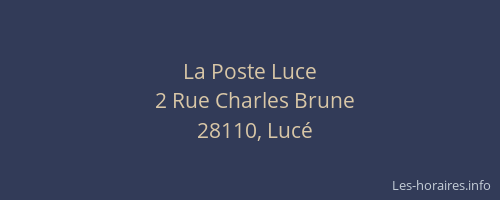 La Poste Luce