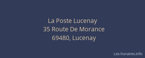 La Poste Lucenay