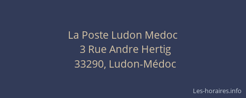 La Poste Ludon Medoc