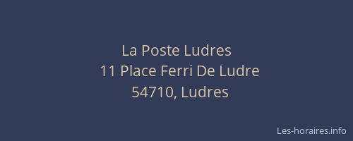La Poste Ludres