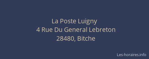 La Poste Luigny