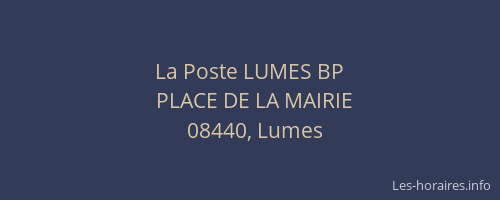 La Poste LUMES BP