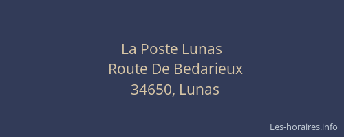 La Poste Lunas