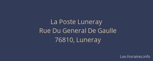 La Poste Luneray