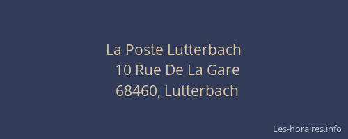 La Poste Lutterbach