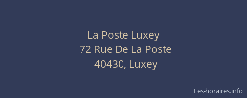 La Poste Luxey
