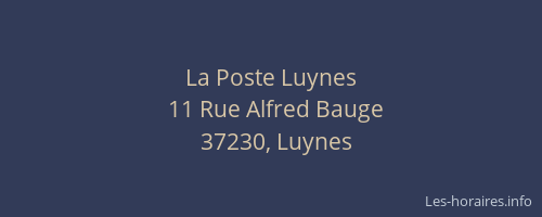 La Poste Luynes