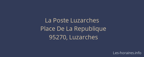 La Poste Luzarches